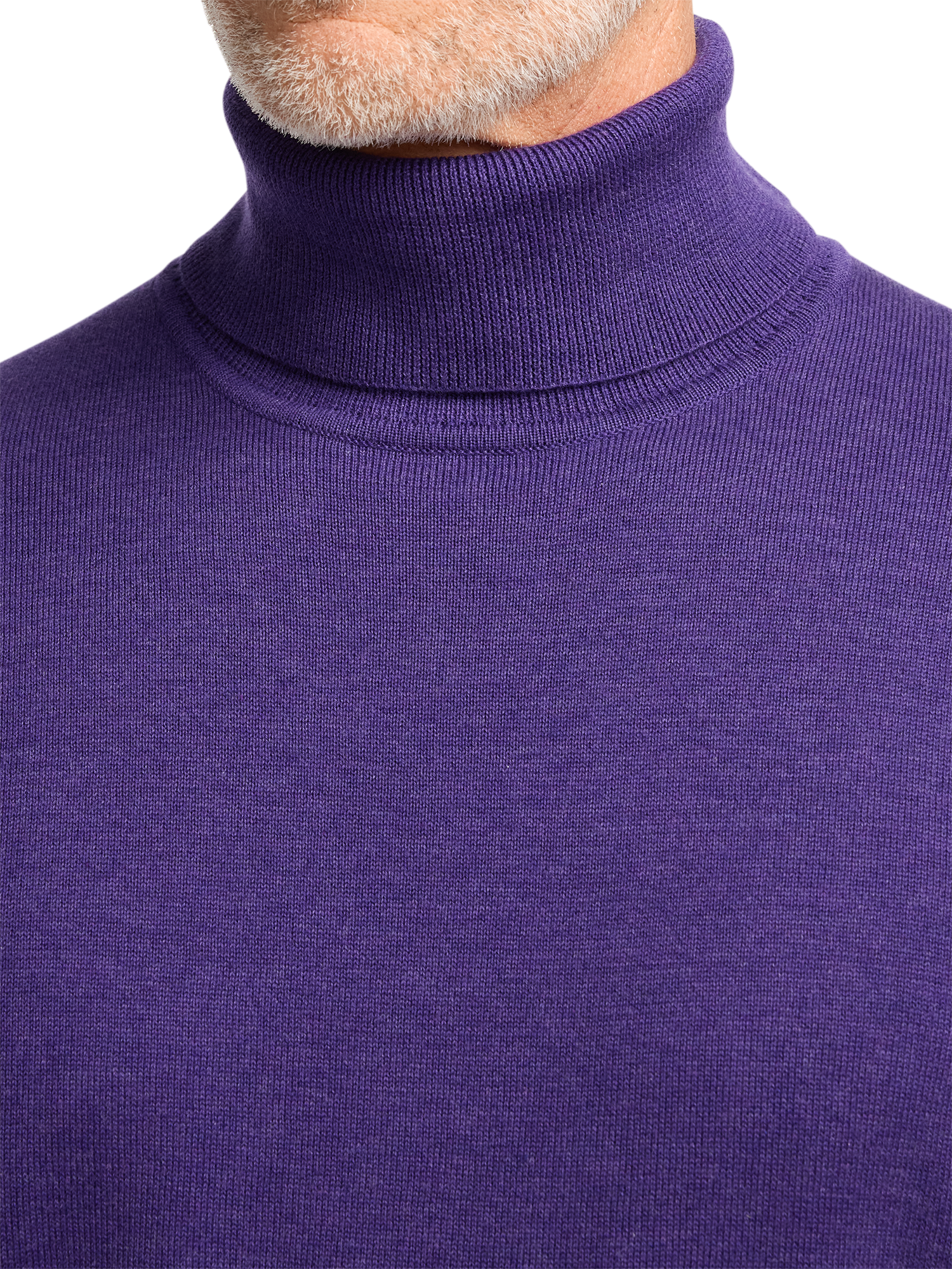 Supima Cotton Turtleneck - Purple