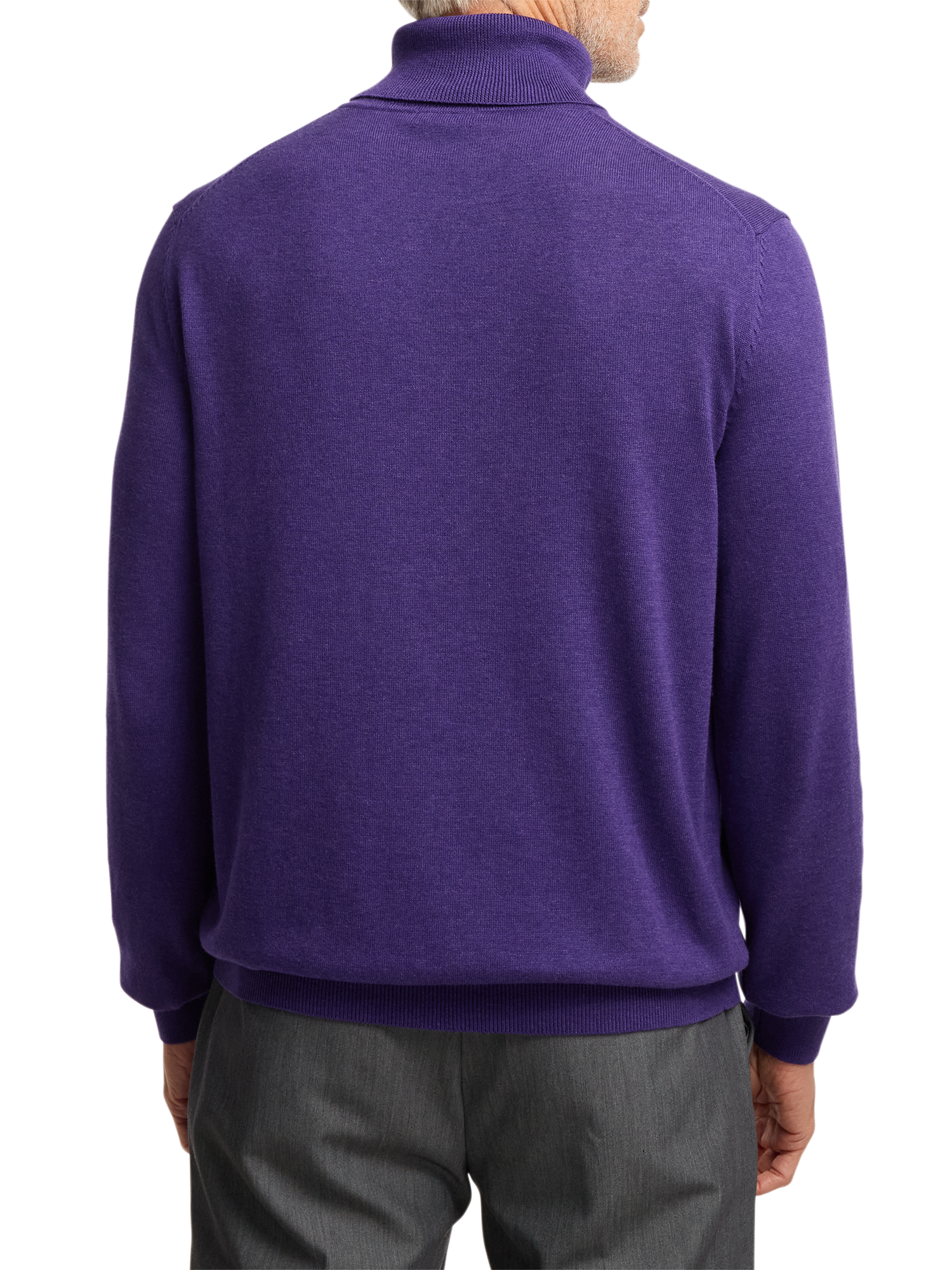 Supima Cotton Turtleneck - Purple