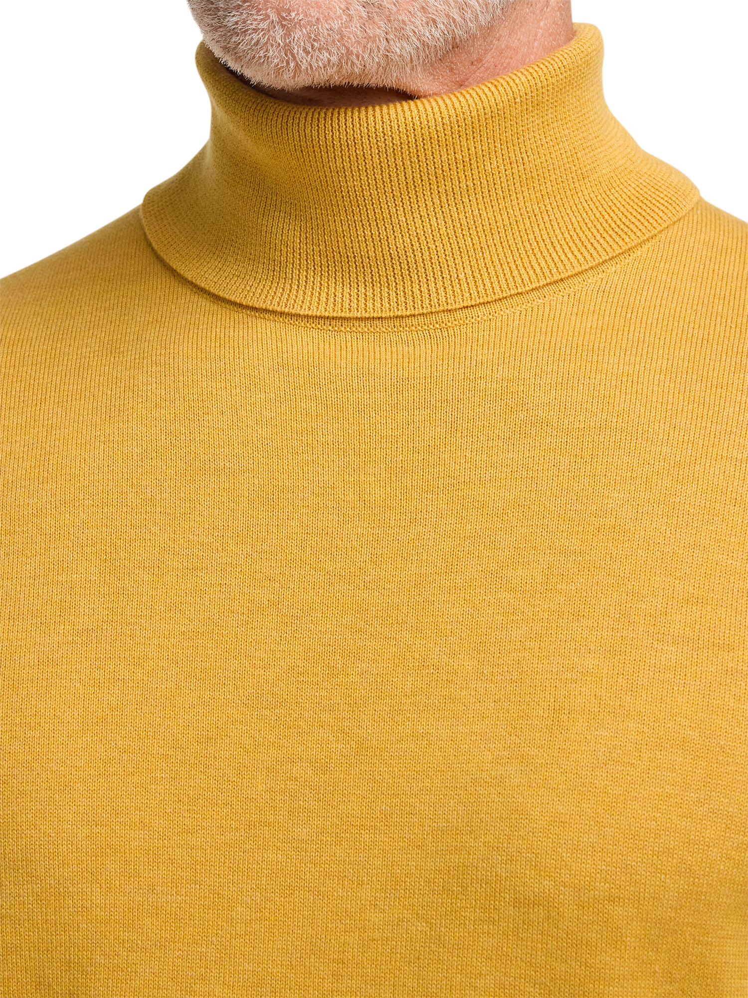 Supima Cotton Turtleneck - Mustard