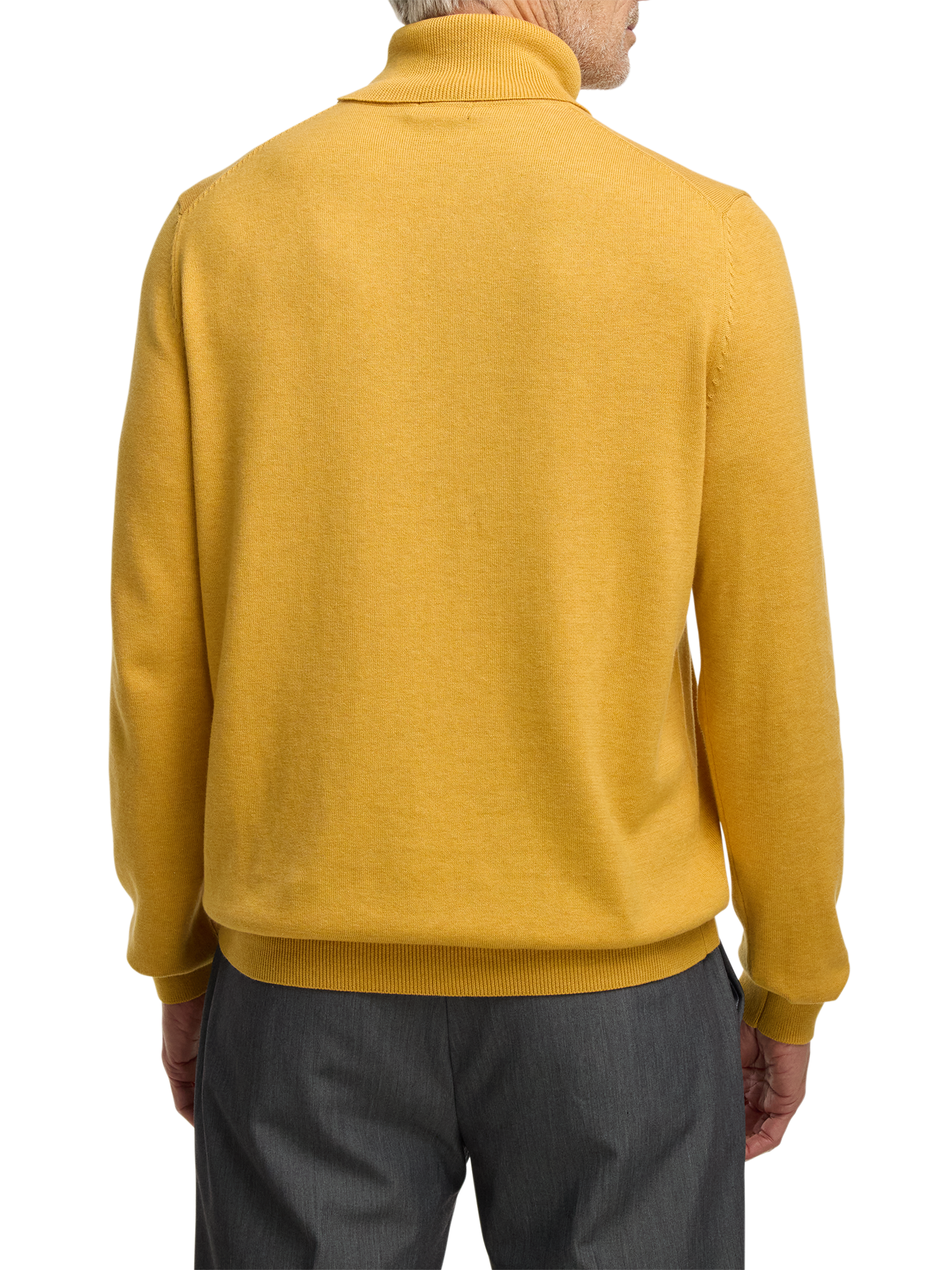 Supima Cotton Turtleneck - Mustard