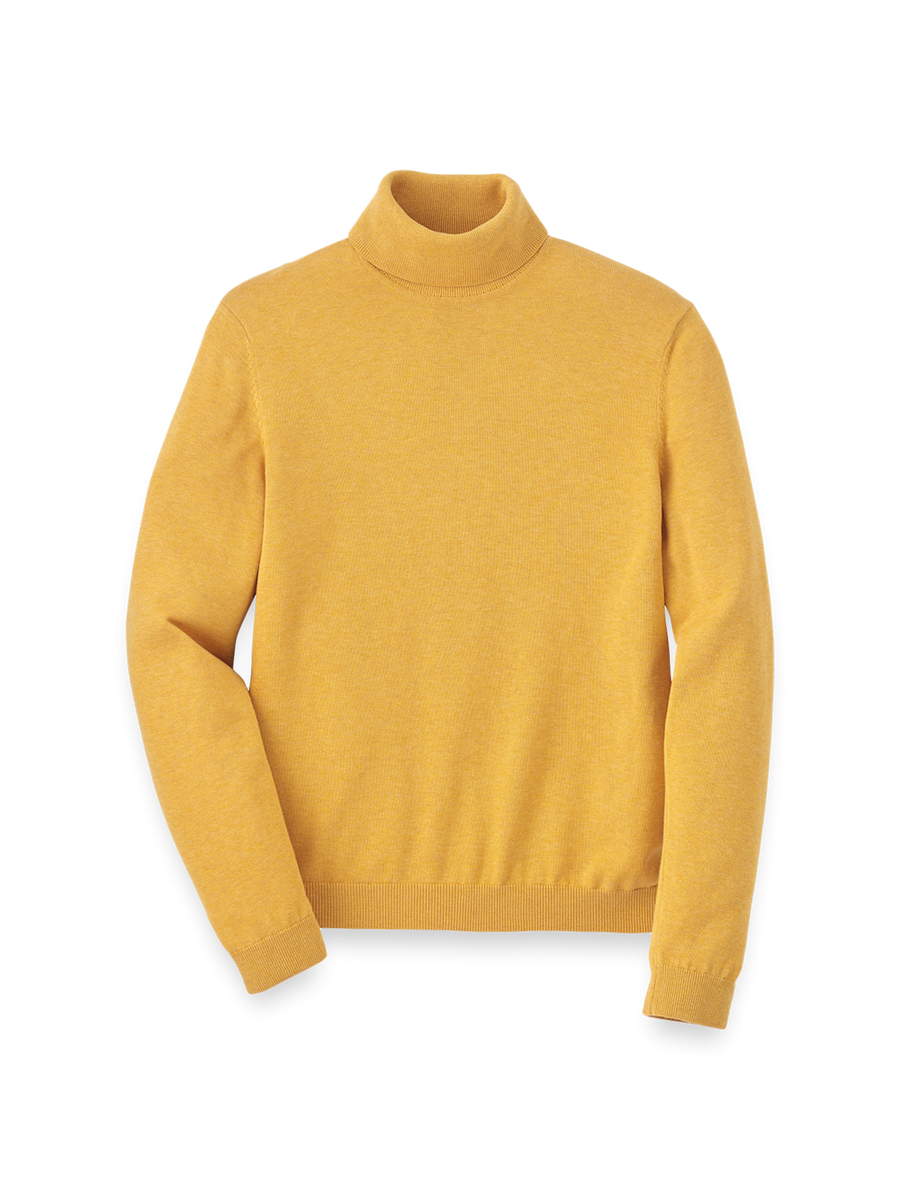 Supima Cotton Turtleneck - Mustard – Paul Fredrick Supima Cotton Turtleneck - Mustard – Paul Fredrick