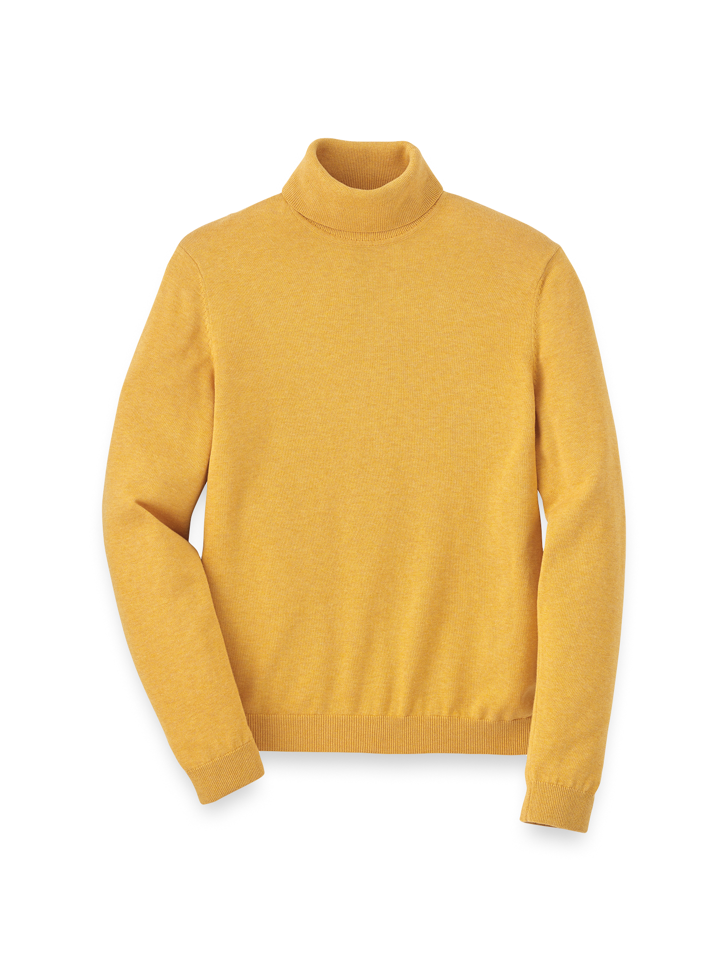 Supima Cotton Turtleneck - Mustard