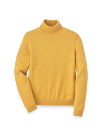 Supima Cotton Turtleneck - Mustard