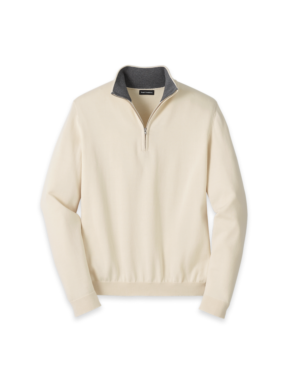 Men's Ivory Solid Knitwear 