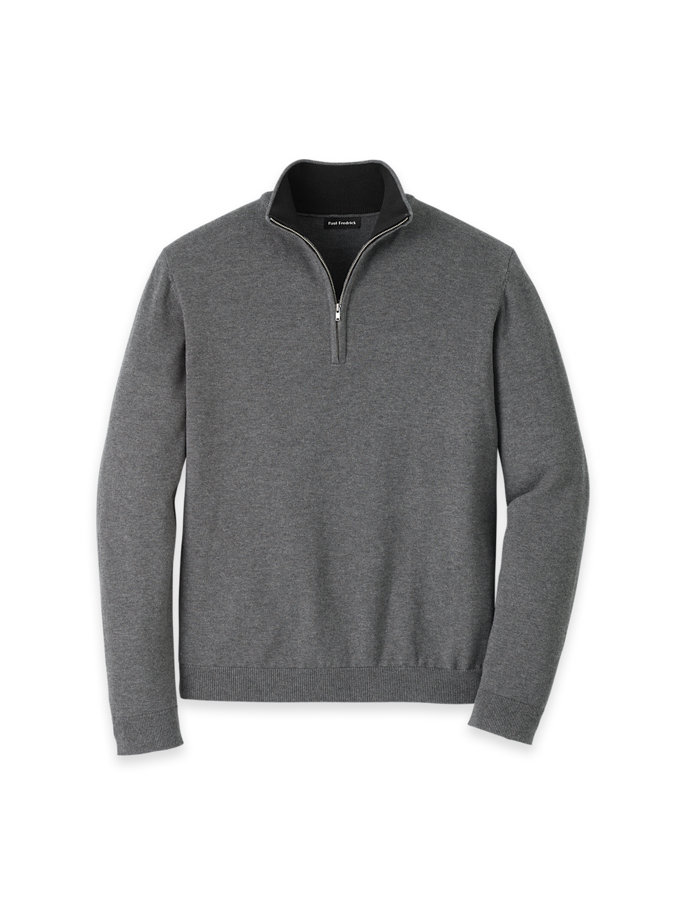 Men's Medium Grey Solid Knitwear 