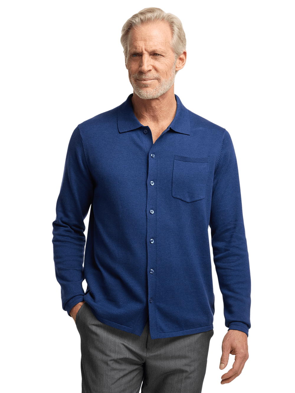 Alternate Image of Supima Cotton Button Front Polo-1