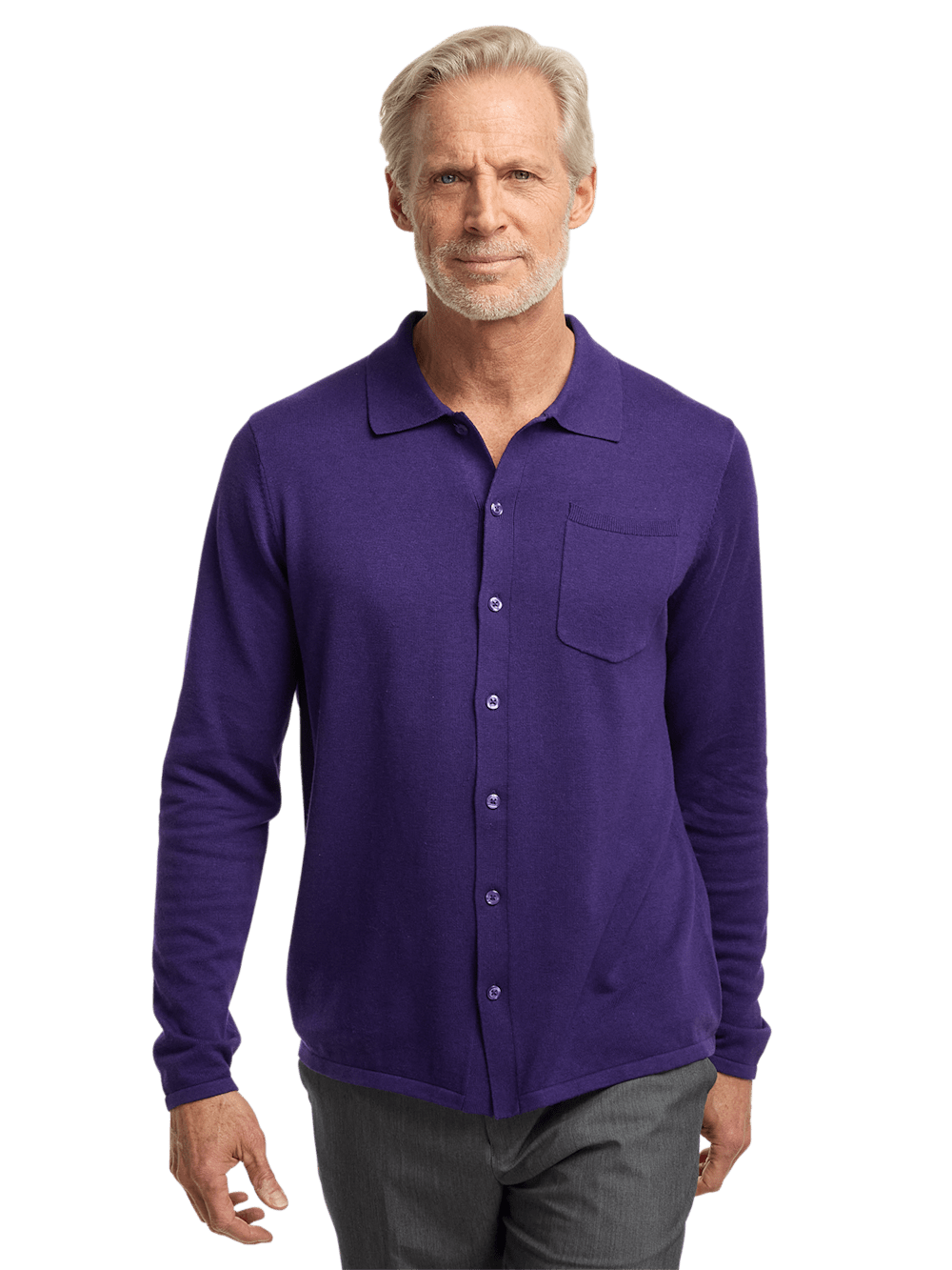Alternate Image of Supima Cotton Button Front Polo-1