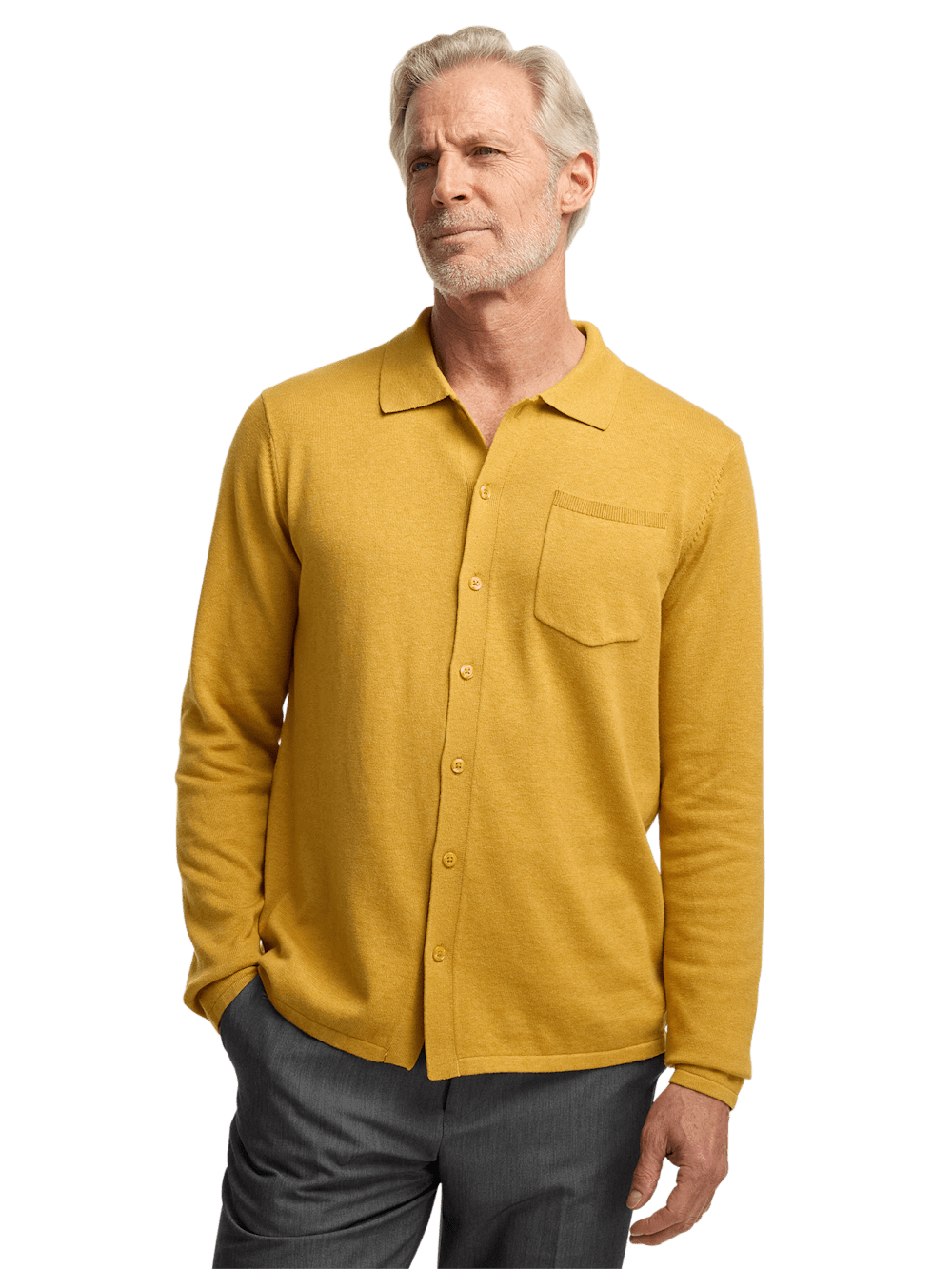 Alternate Image of Supima Cotton Button Front Polo-1