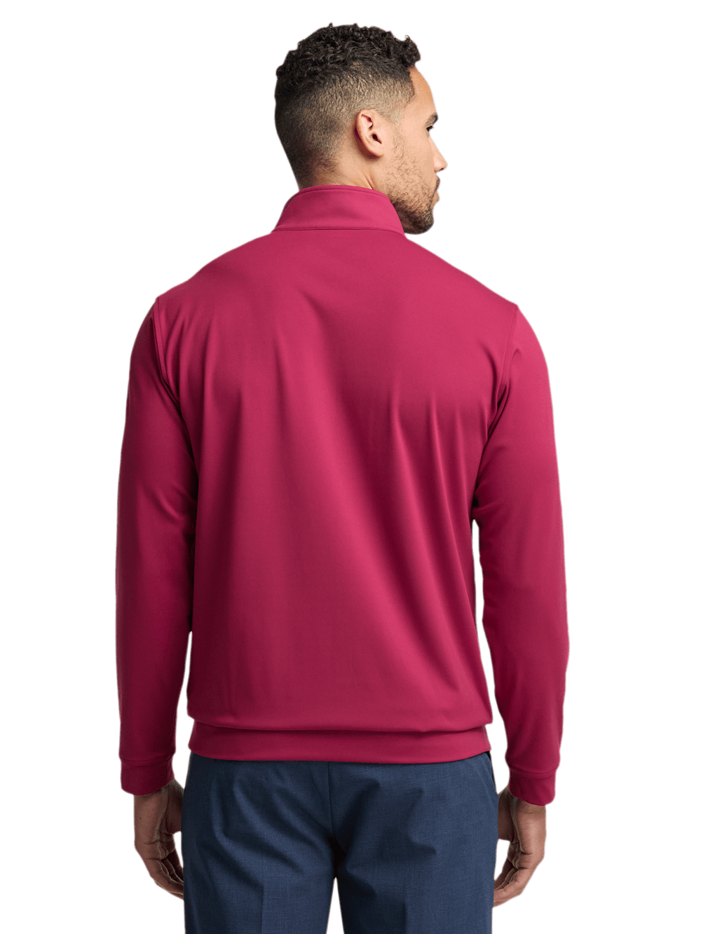 Alternate Image of Performance Blend Quarter Zip Mock Neck-4