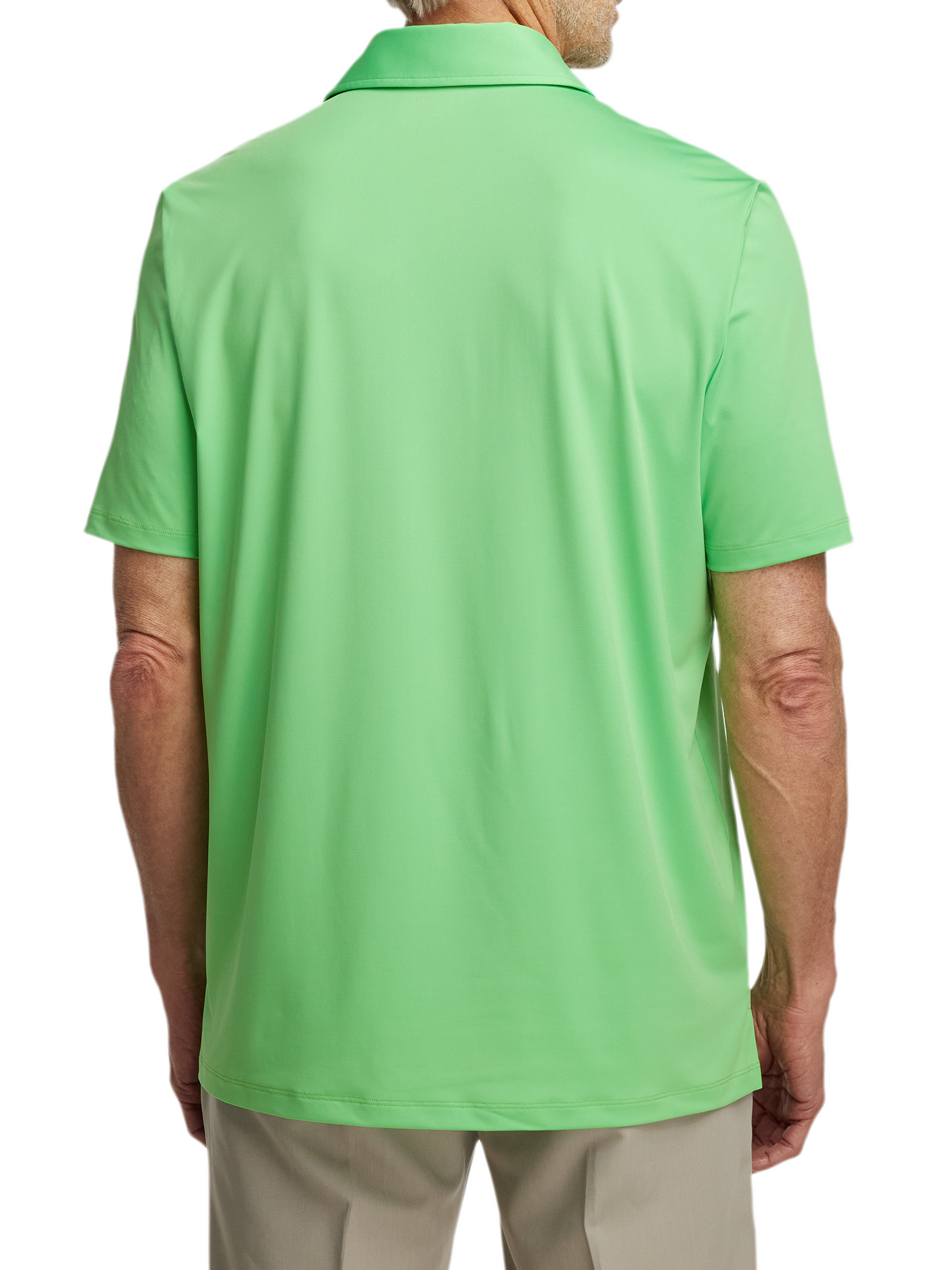 Performance Blend Three Button Polo - Lime