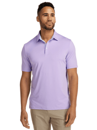 Performance Blend Three Button Polo - Light Purple
