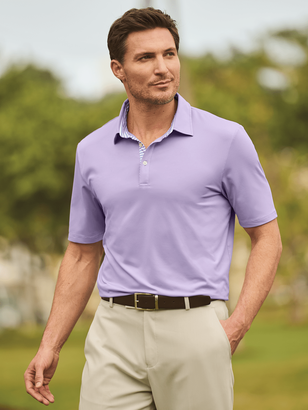 Alternate Image of Performance Blend Three Button Polo-7