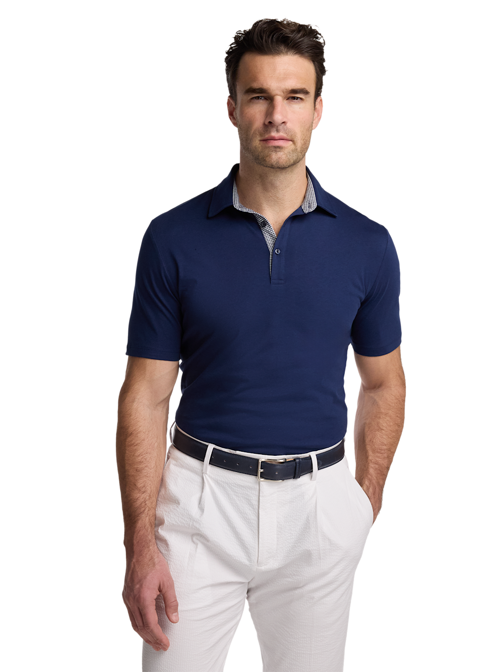 Alternate Image of Mercerized Cotton Three Button Polo-2