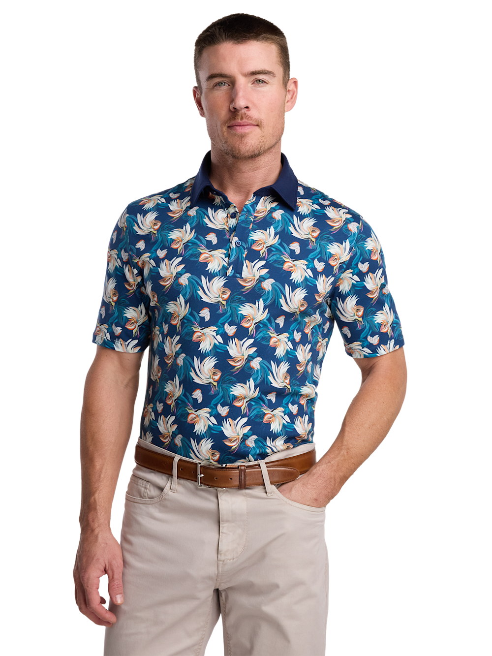 Alternate Image of Cotton Three Button Polo-2