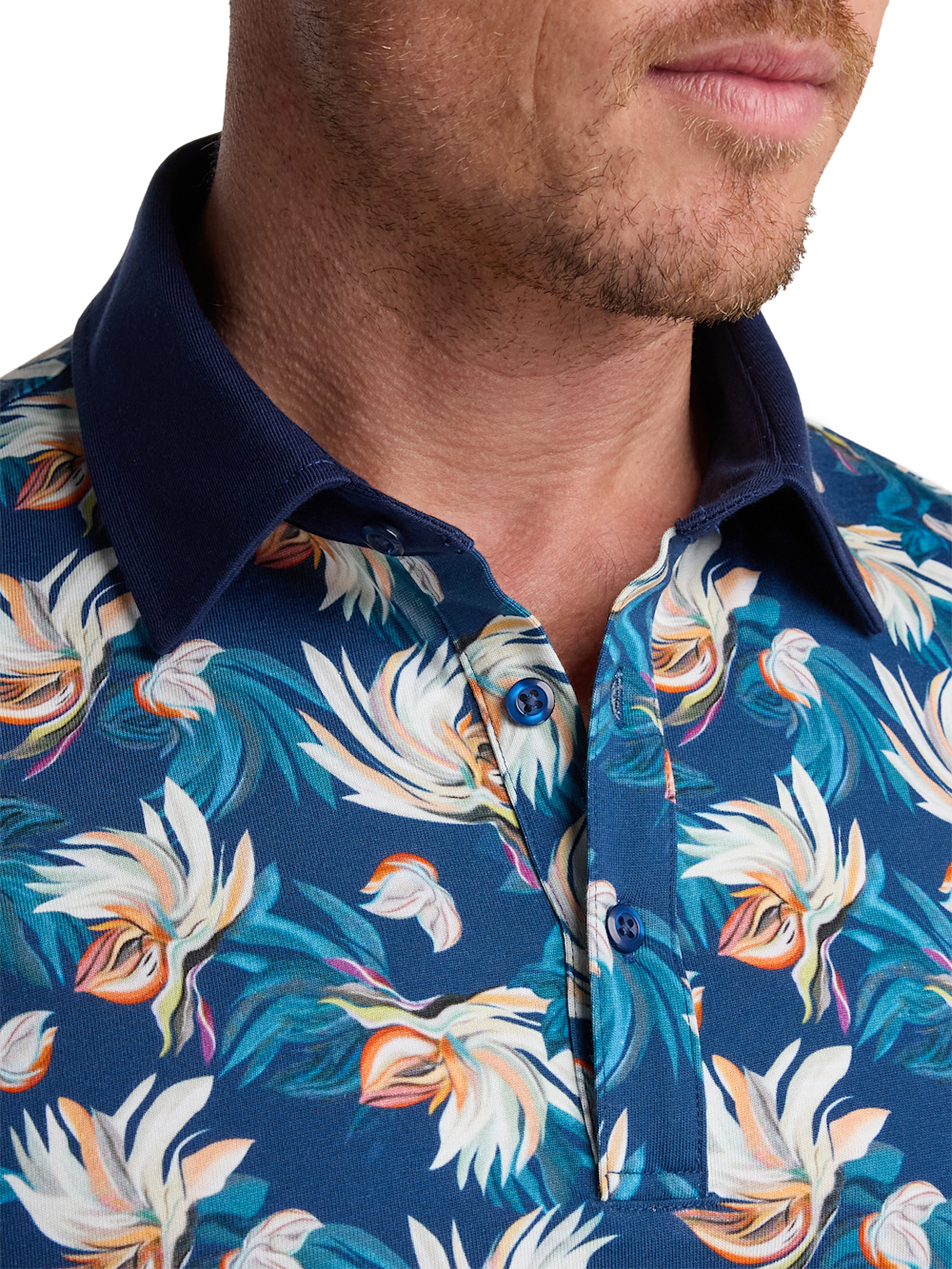 Alternate Image of Cotton Three Button Polo-3
