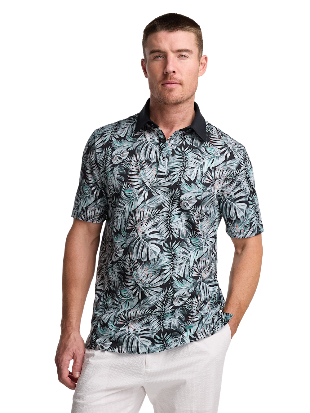 Alternate Image of Cotton Three Button Polo-1