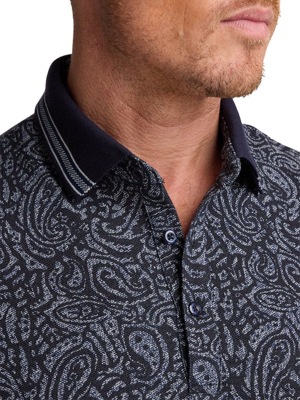 Alternate Image of Cotton Three Button Polo-3