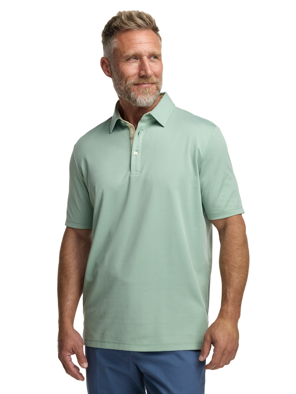 Alternate Image of Cotton Blend Three Button Polo-1