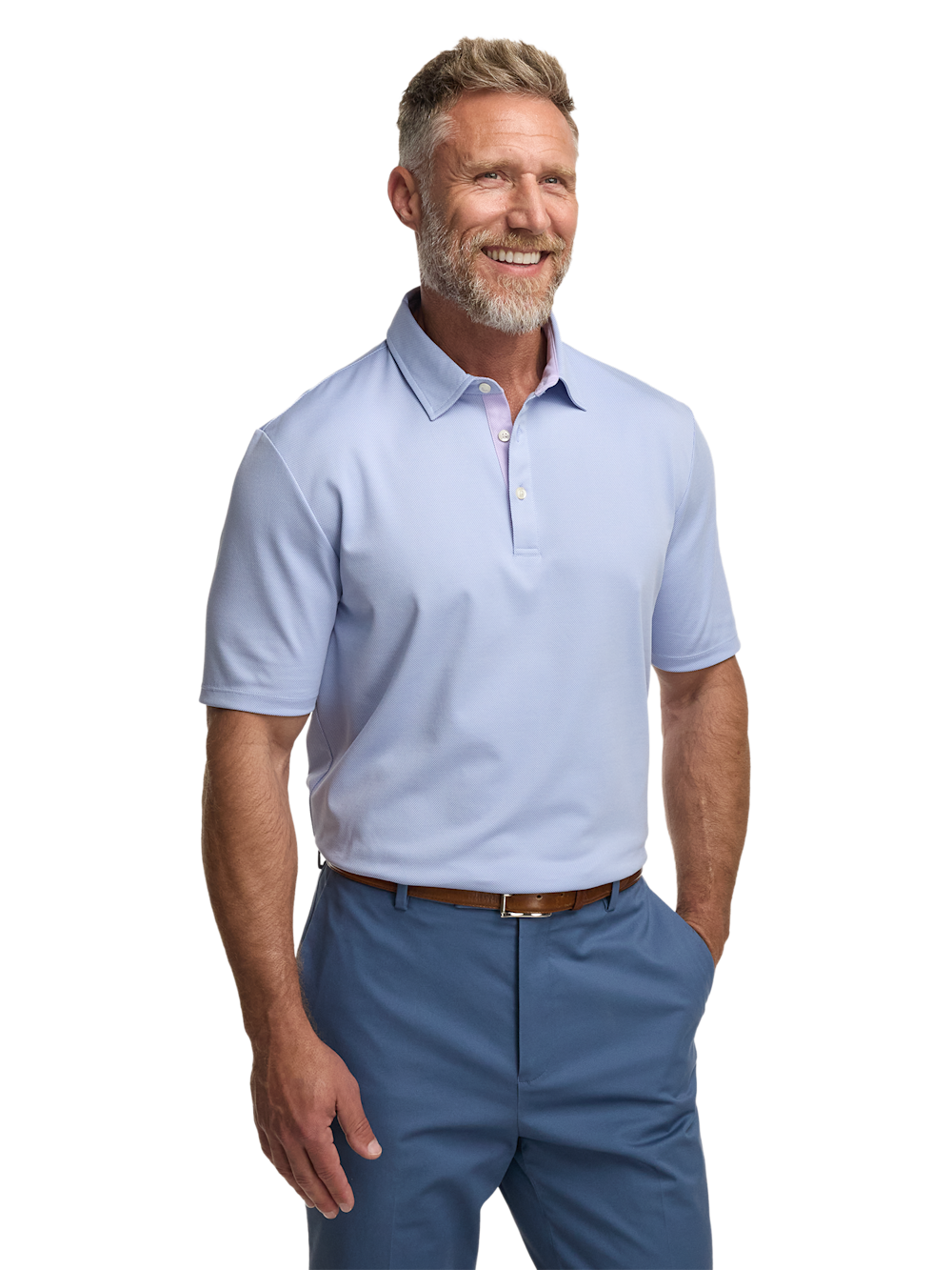 Alternate Image of Cotton Blend Three Button Polo-4
