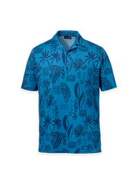 Cotton Two Button Pullover Camp - Teal