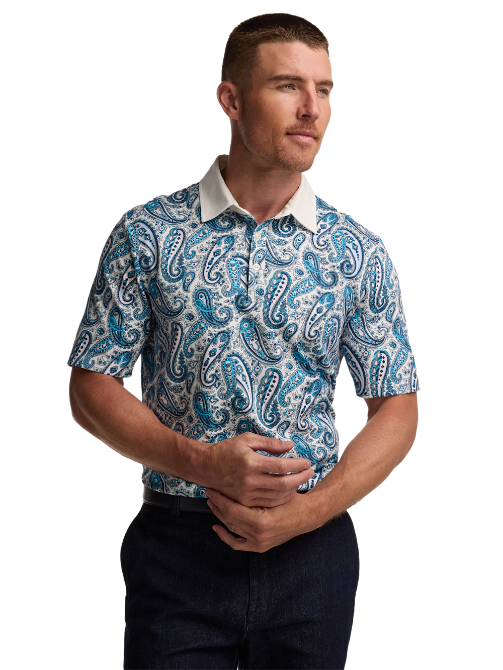 Alternate Image of Cotton Three Button Polo-1