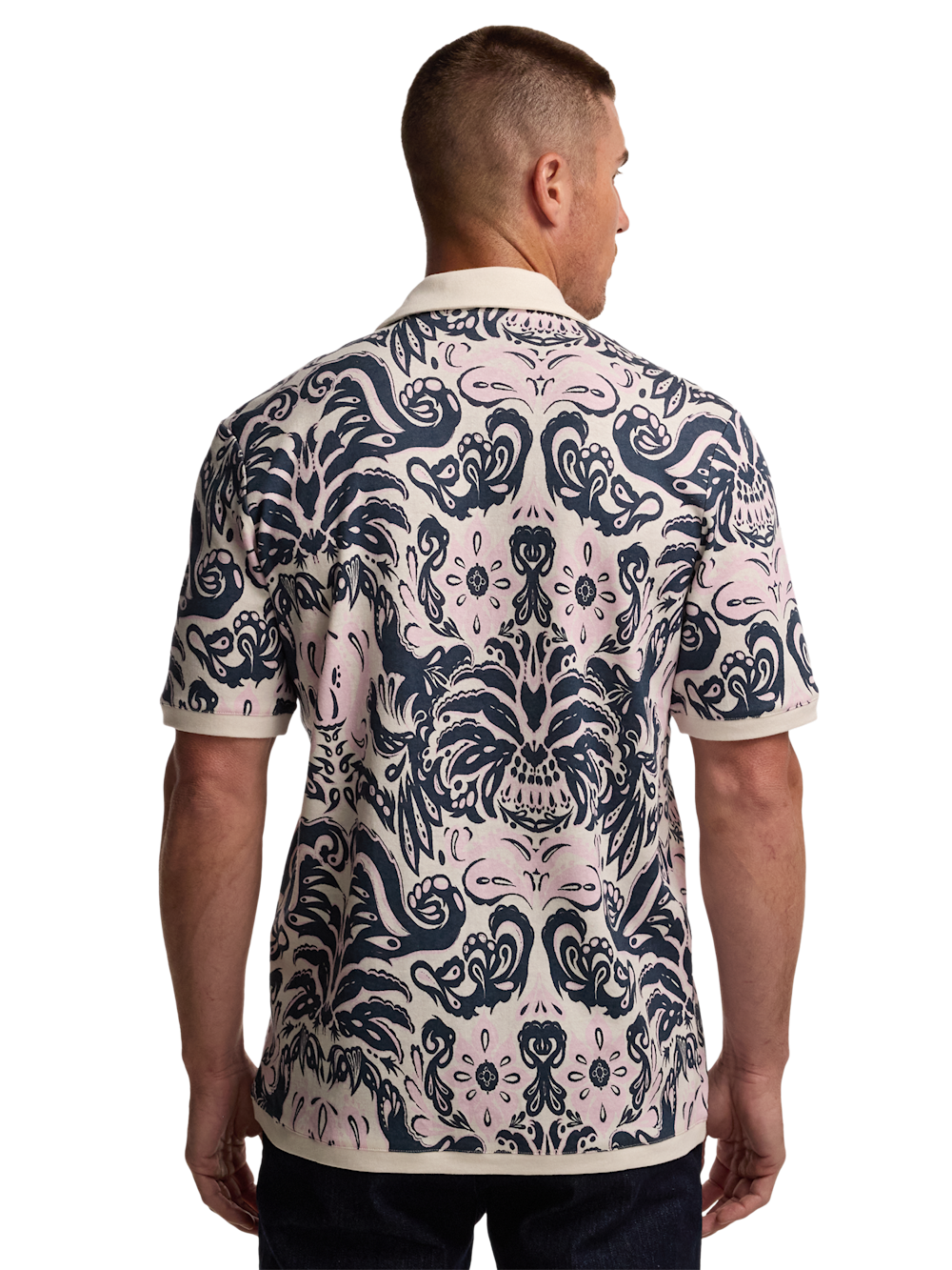 Alternate Image of Linen Blend Button Front Camp-4