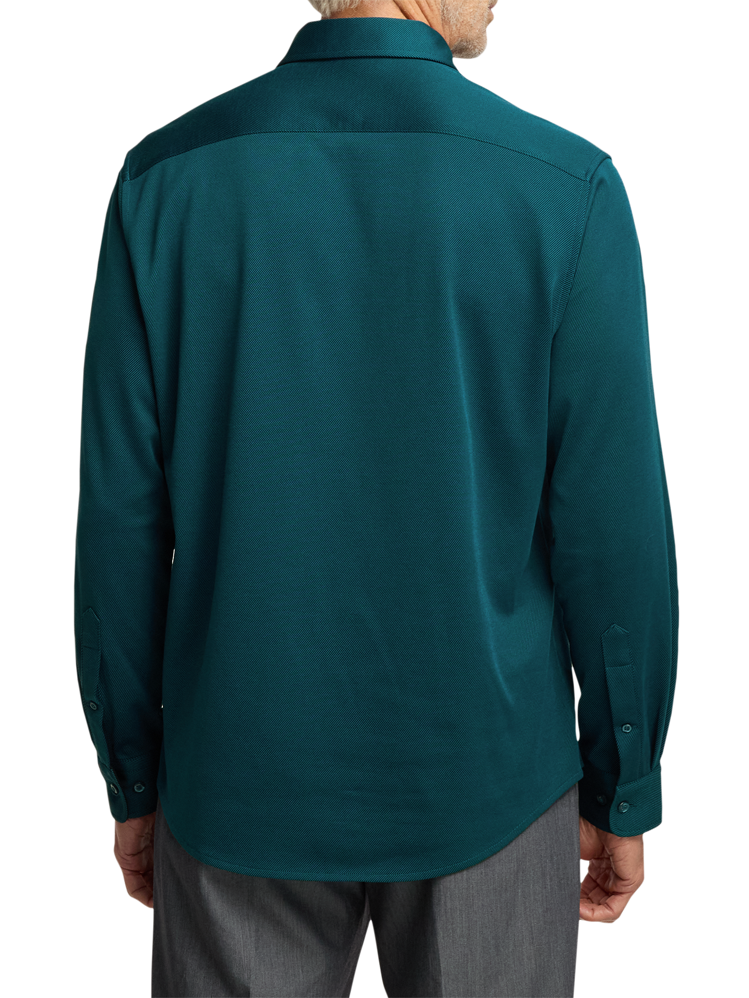 Cotton Blend Button Front Polo - Teal