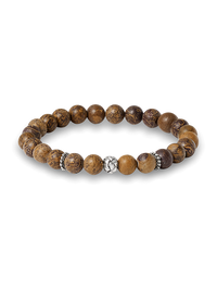 Semi Precious Bead Bracelet - Brown