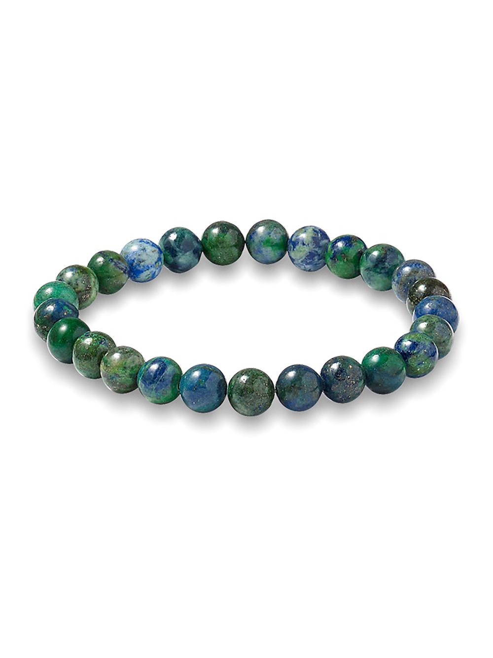 Product Image of Semi Precious Bead Bracelet-Green/Blue