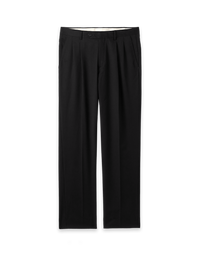 Wool Gabardine Pants - Black