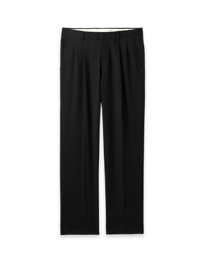 Wool Gabardine Pants - Black