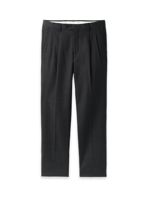 Wool Gabardine Pants - Charcoal