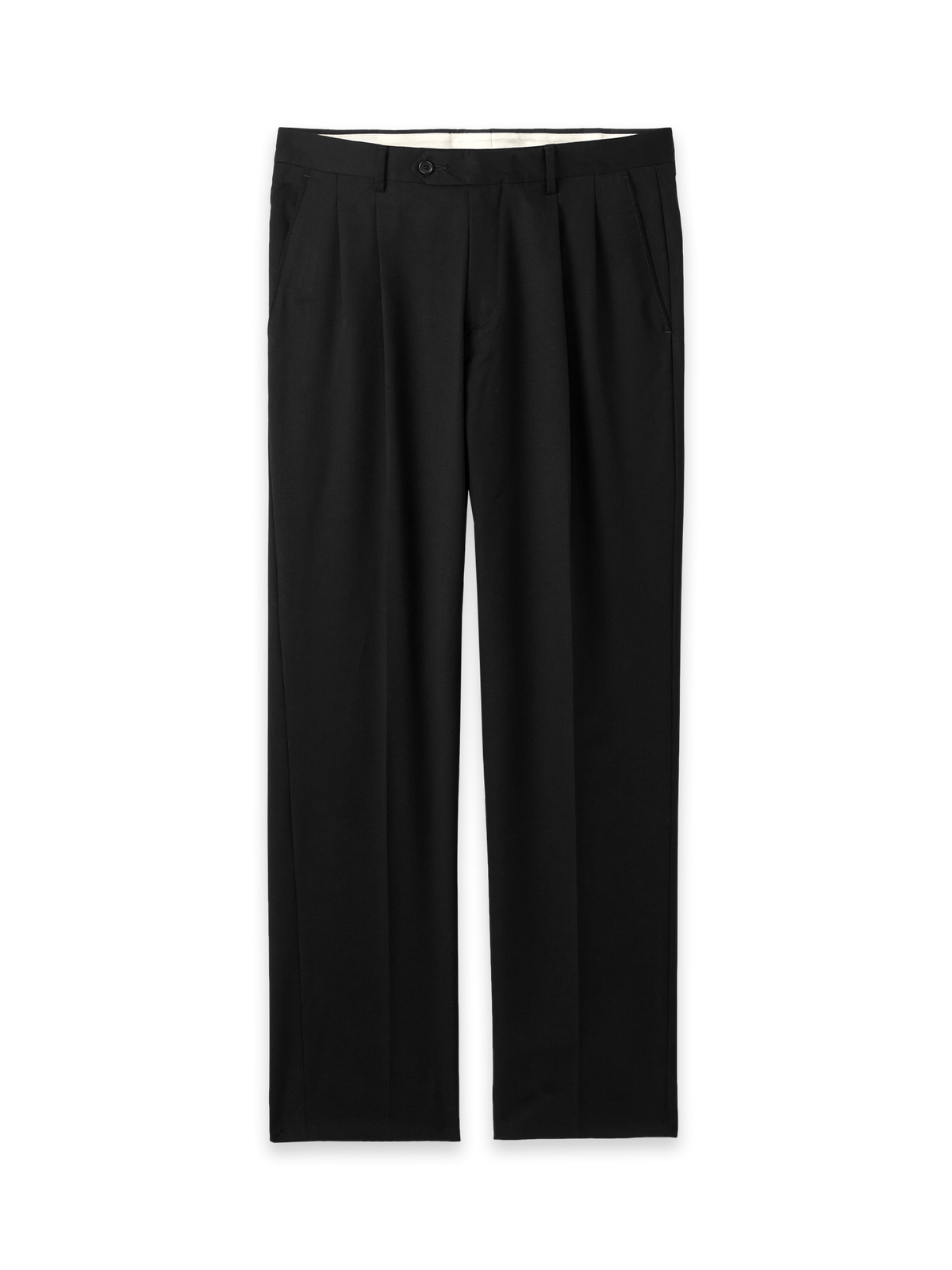 Men's Black Solid Bottoms 