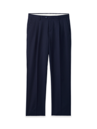Wool Gabardine Pants - Dark Navy