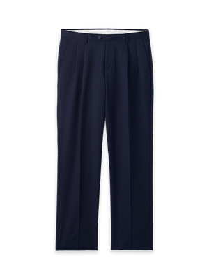 Wool Gabardine Pants - Dark Navy