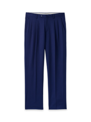 Wool Gabardine Pants - Bright Navy