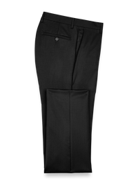 Wool Gabardine Pants - Black