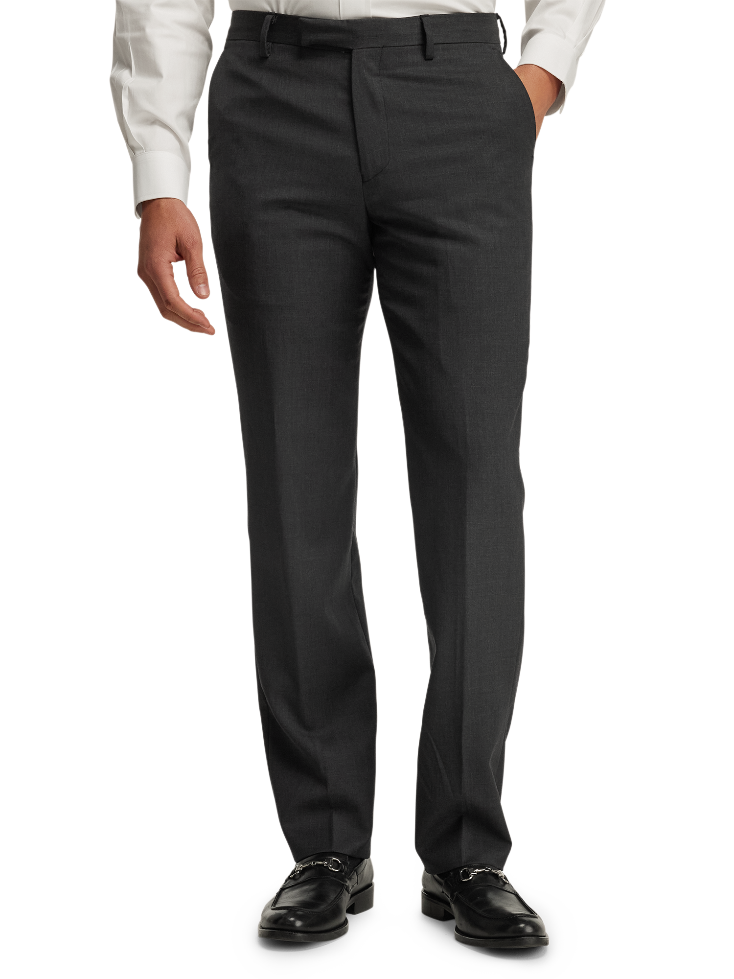 Alternate Image of Wool Gabardine Pants-1#model_flat front