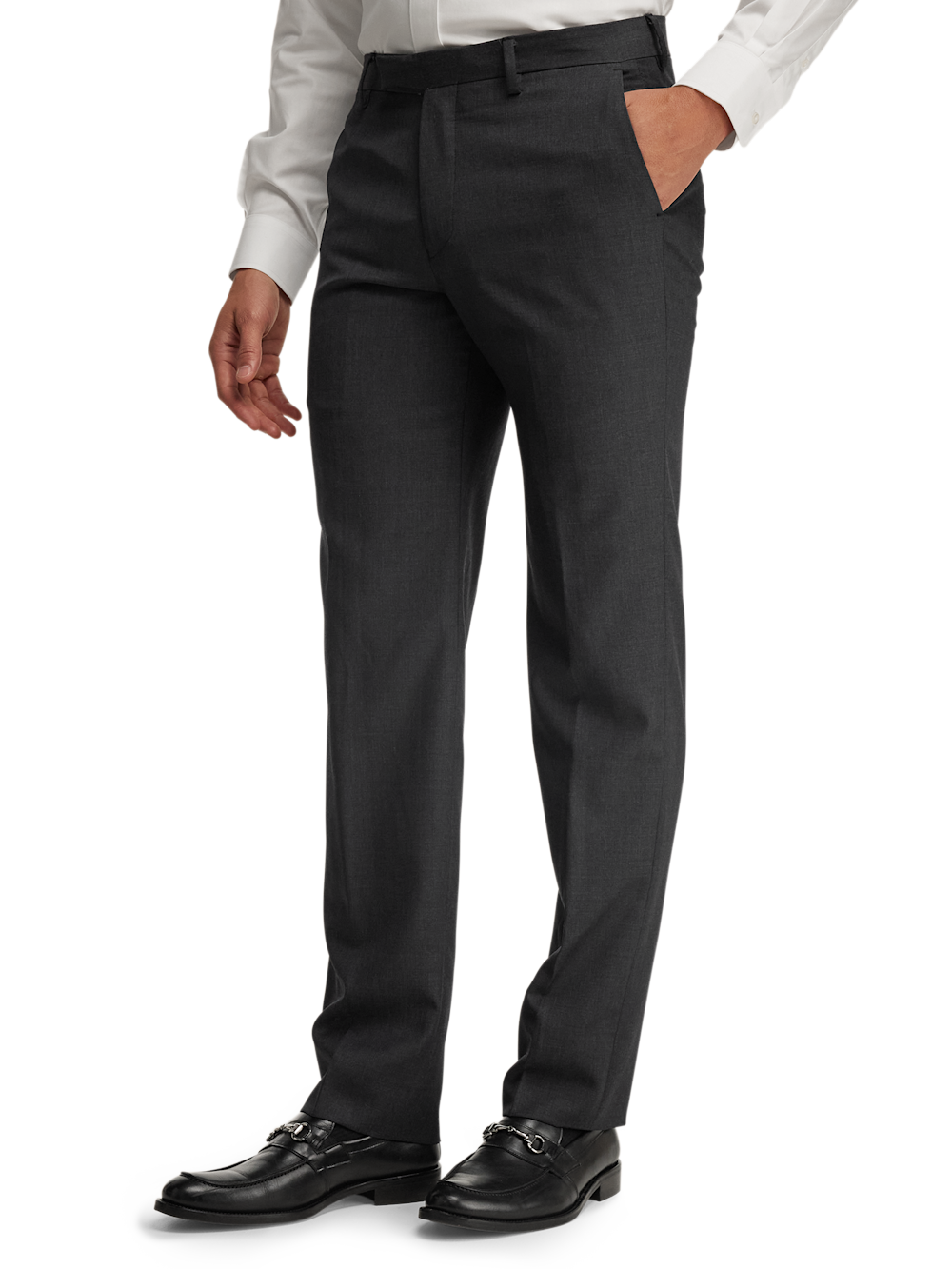 Alternate Image of Wool Gabardine Pants-3#model_flat front