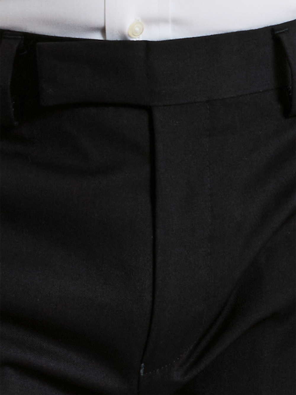 Alternate Shot of Men's Black Solid Bottoms  - 7#["PA4010L", "model_flat front"]
