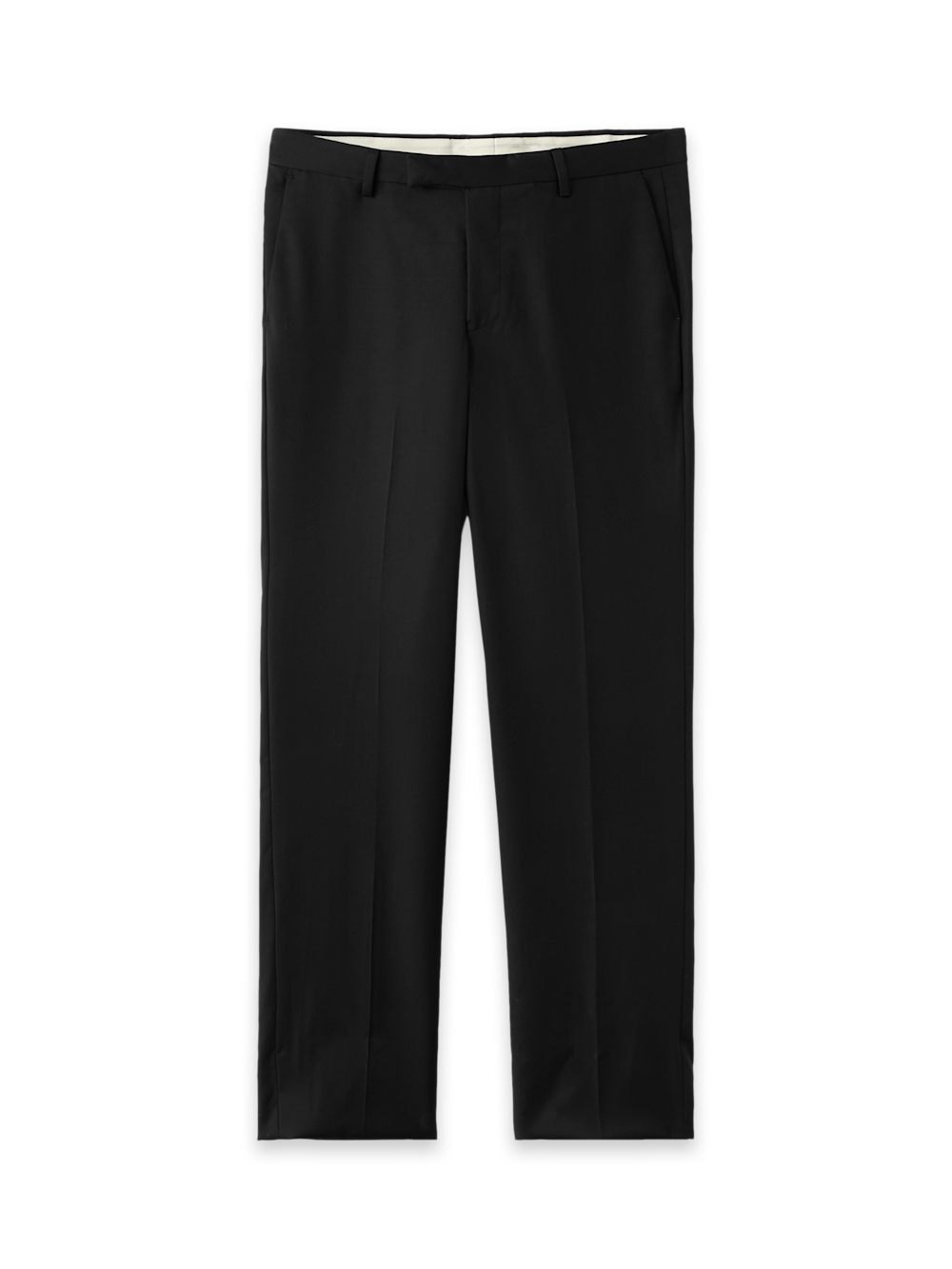Alternate Shot of Men's Black Solid Bottoms  - 4#["PA4010L", "model_flat front"]