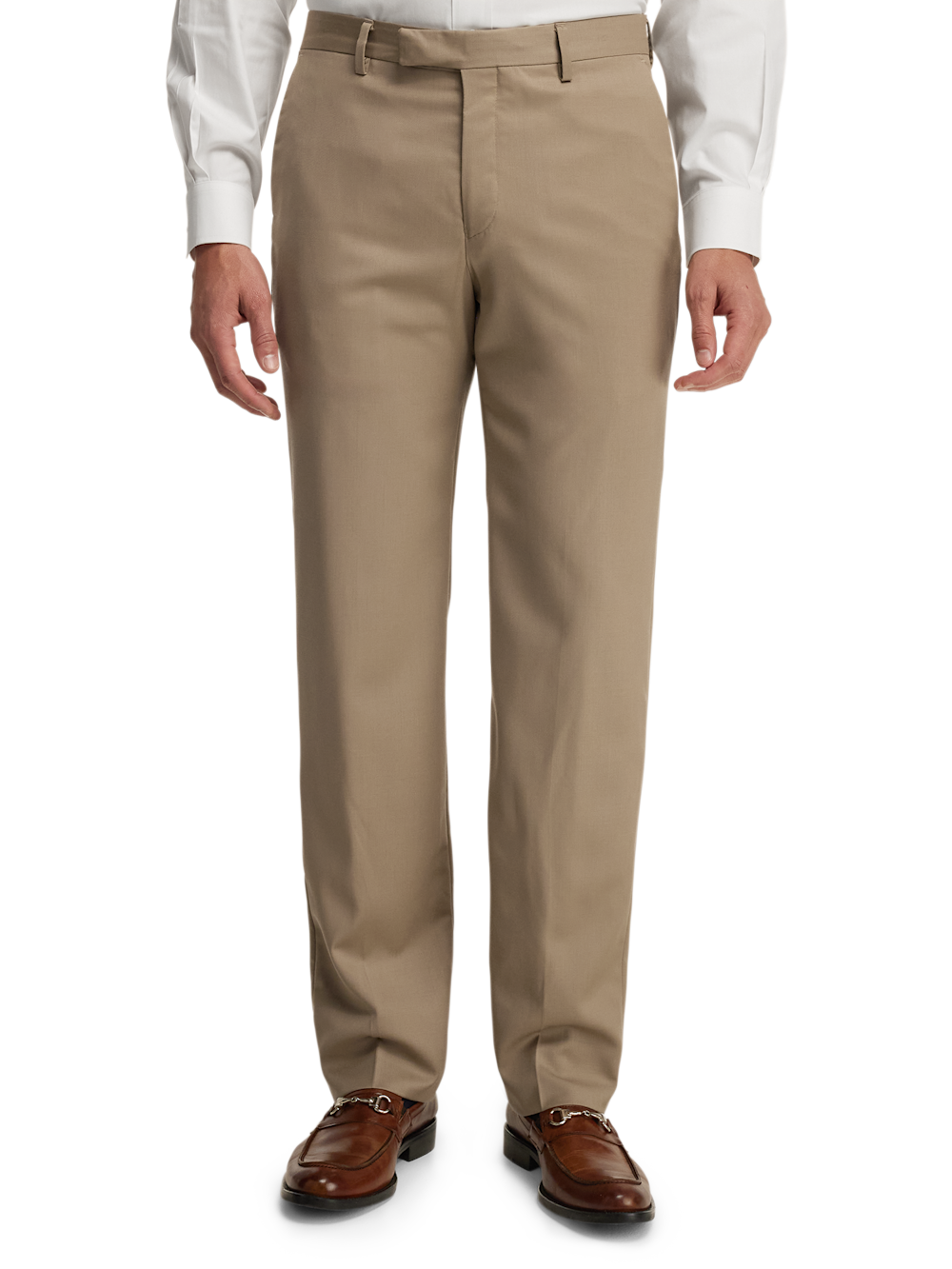 Alternate Shot of Men's Tan Solid Bottoms  - 5#["PA4010L", "model_flat front"]