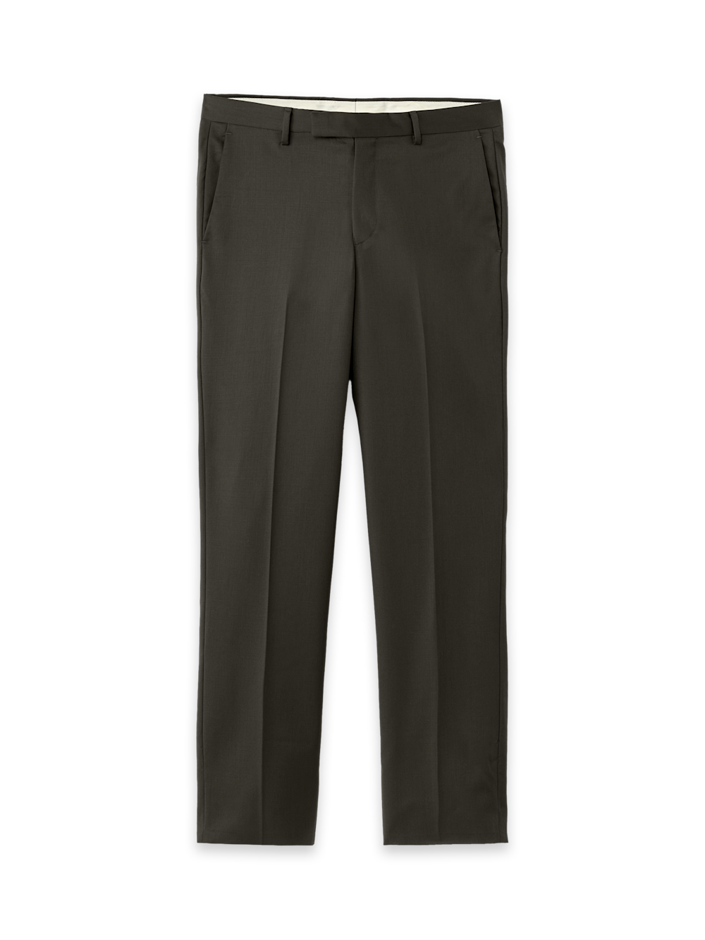 Alternate Shot of Men's Olive Solid Bottoms  - 4#["PA4010L", "model_flat front"]