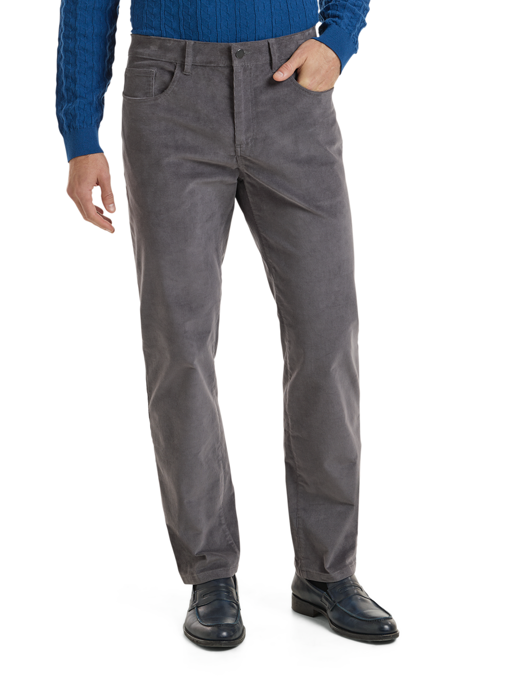 Alternate Shot of Men's Grey  Bottoms  - 2