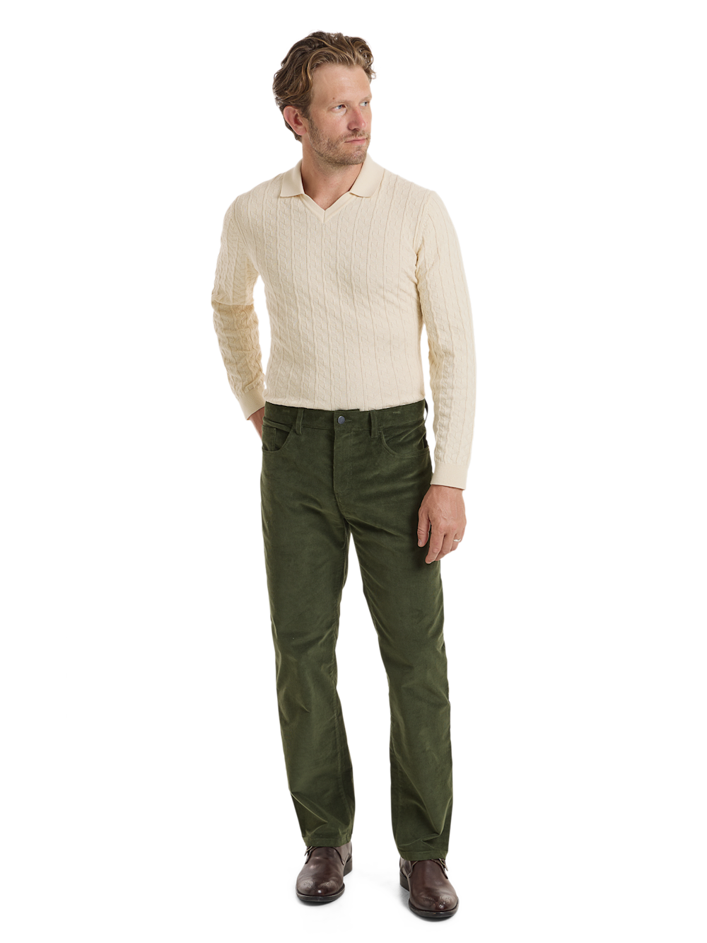 Alternate Shot of Men's Pine Green  Bottoms  - 1