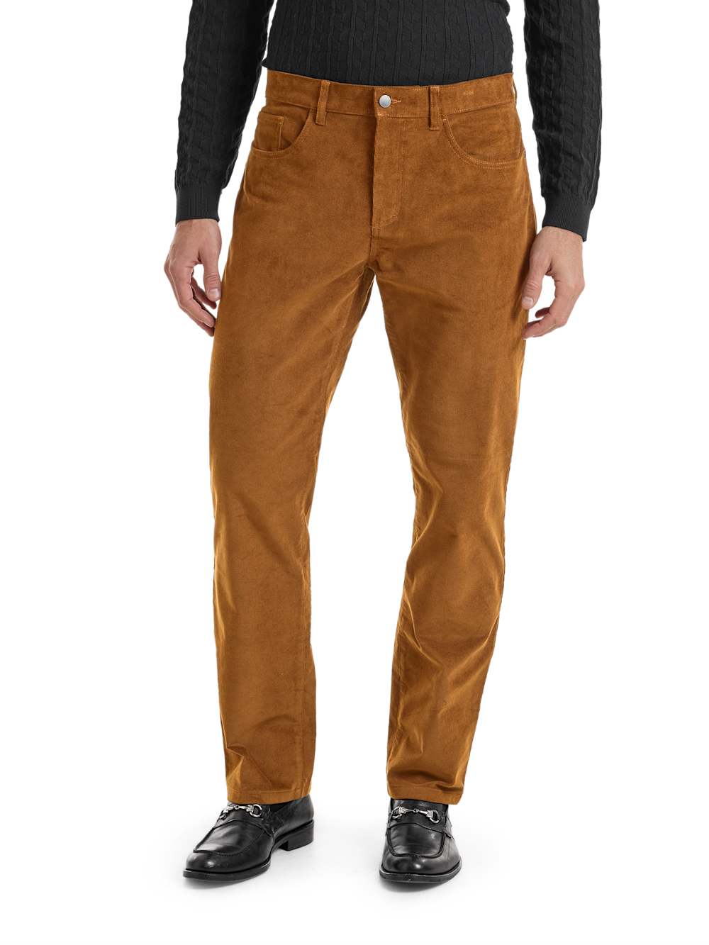 Alternate Shot of Men's Dark Gold  Bottoms  - 2