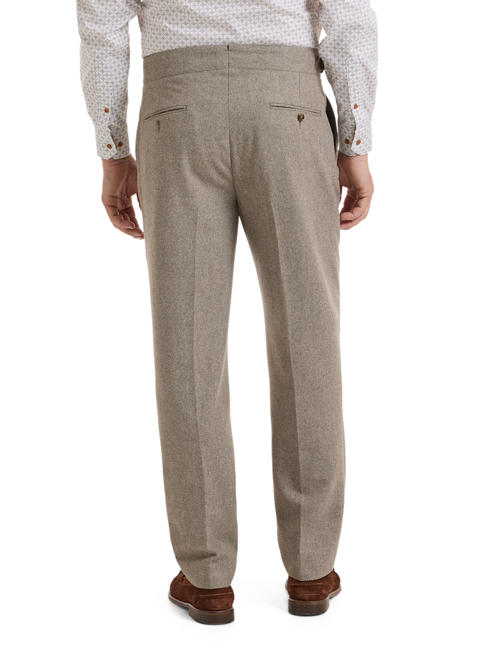 Alternate Shot of Men's Brown  Bottoms  - 3