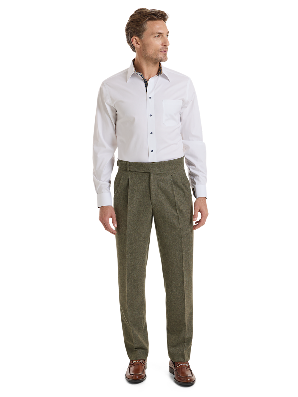 Alternate Shot of Men's Green  Bottoms 