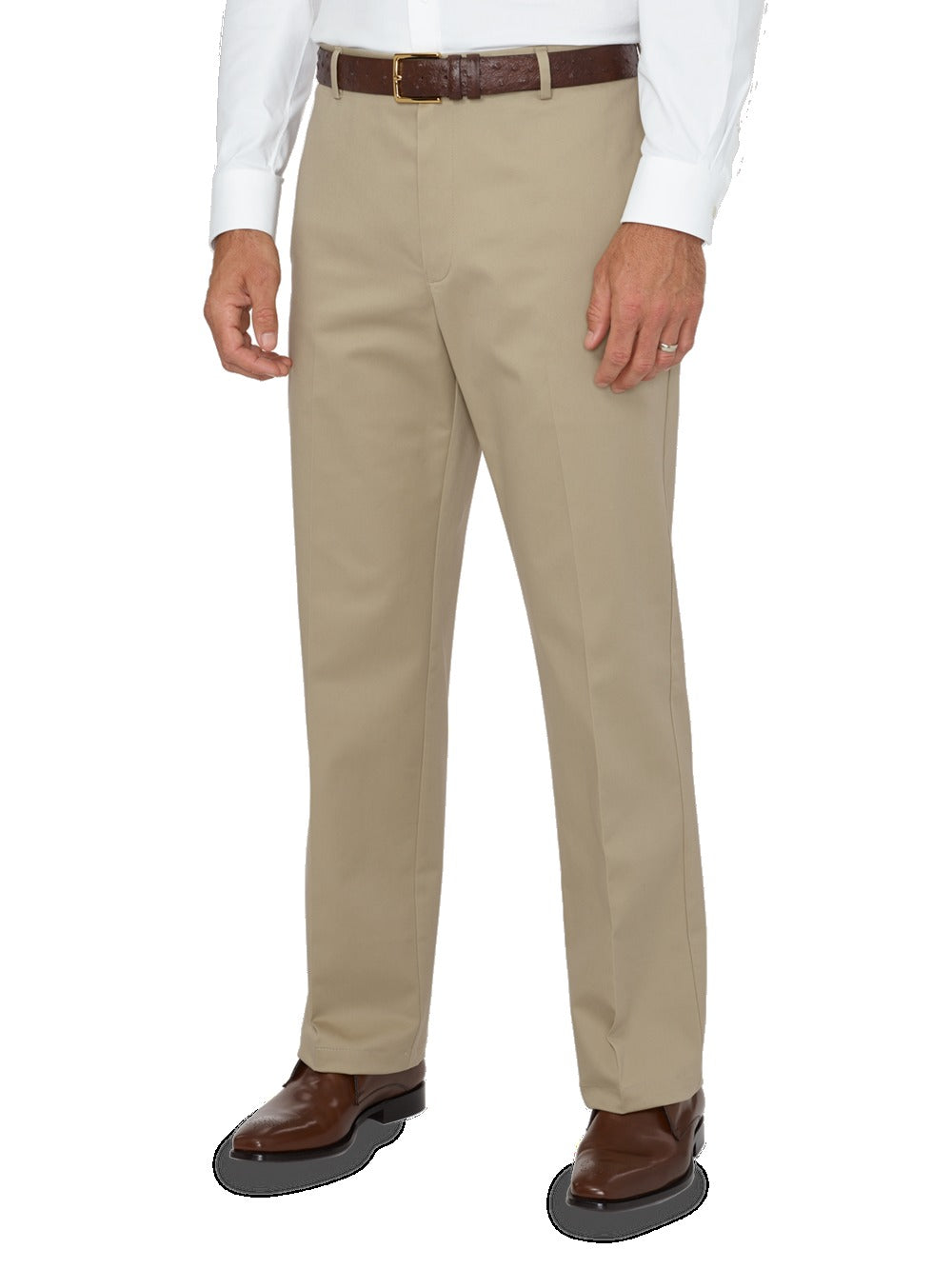 Impeccable Flat Front Pant, Non-iron, Smart Stretch Waistband