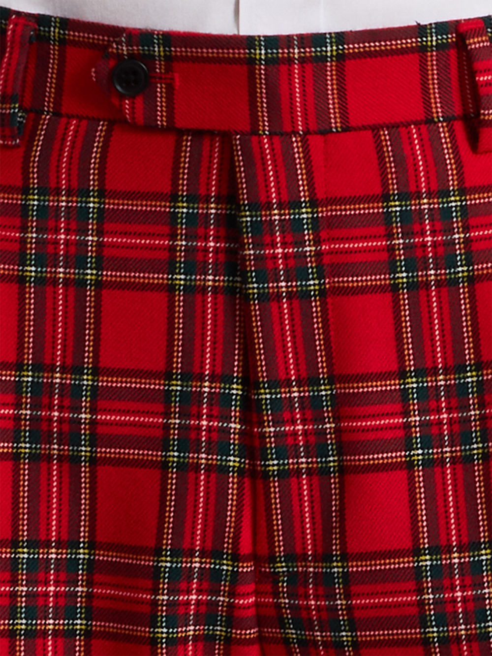 Alternate Shot of Men's Red Multi Plaid Bottoms  - 1